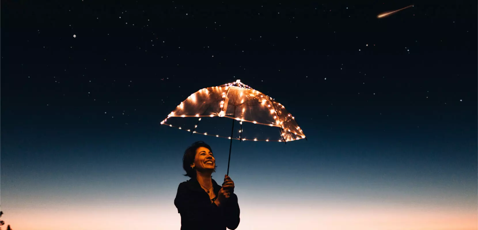 joyful woman displaying contagious generosity
