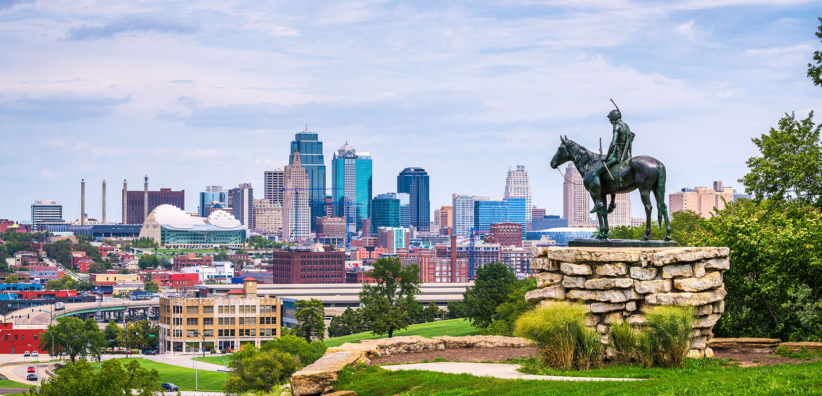 Kansas City skyline.