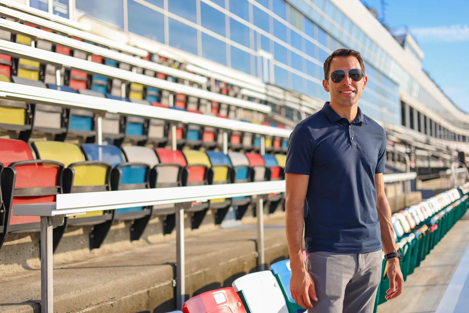 Aric Almirola at Charlotte Motor Speedway