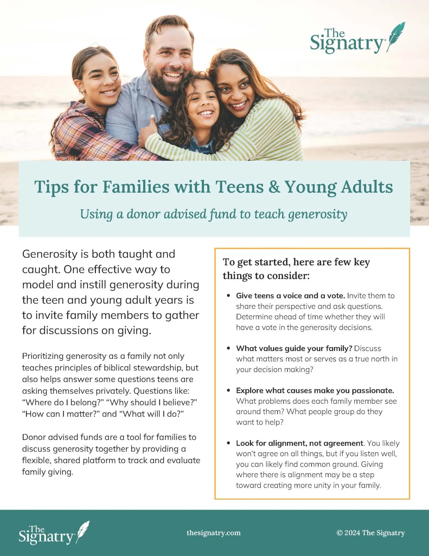 image of a PDF of a family
