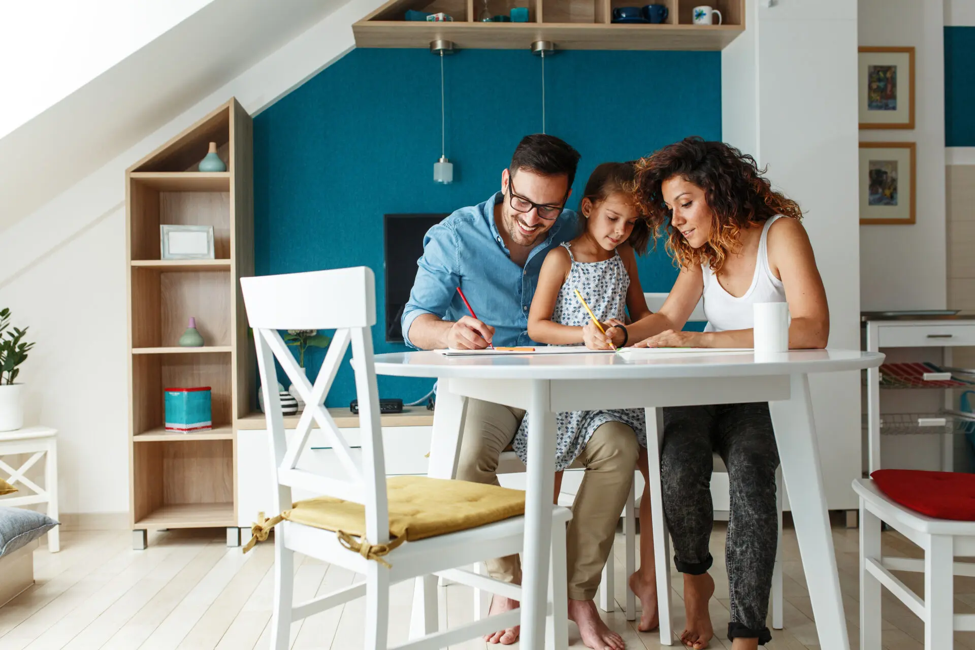 a family at the table