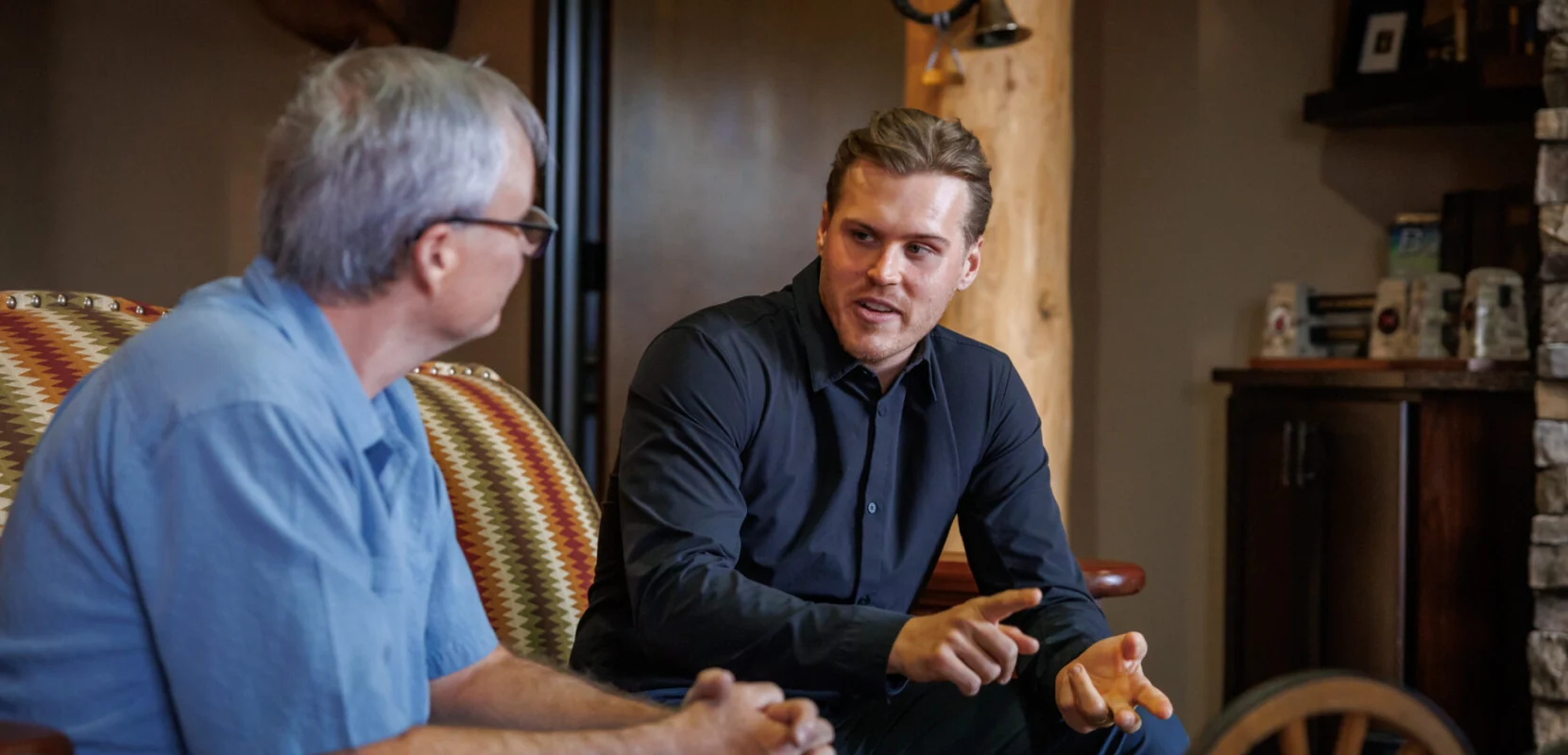 HodgdonEdit-31 Donor Joel Hodgdon speaks to his father