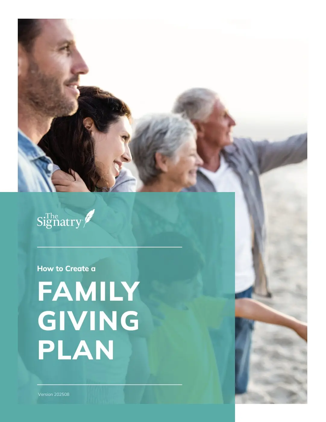 Cover page for "How to Create a Family Giving Plan" guide